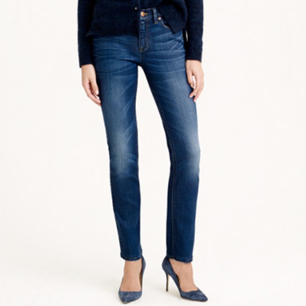 J. Crew Dark Blue Slim Straight Women's Jeans